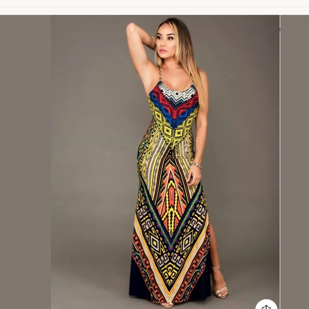🌹✅Sleeveless Tropical Boho Casual Dress.